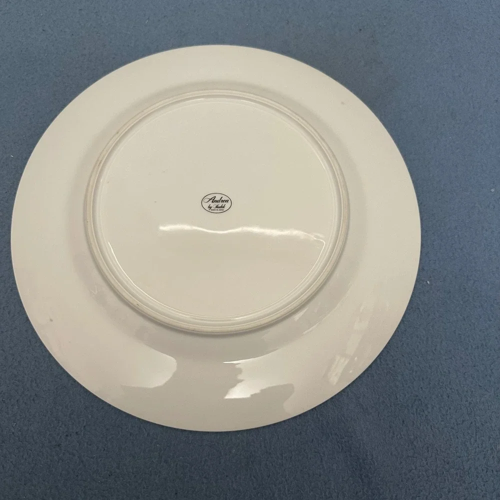 Andrea by Sadek Floral Chintz Porcelain Plate Made in Japan 10.5 inch